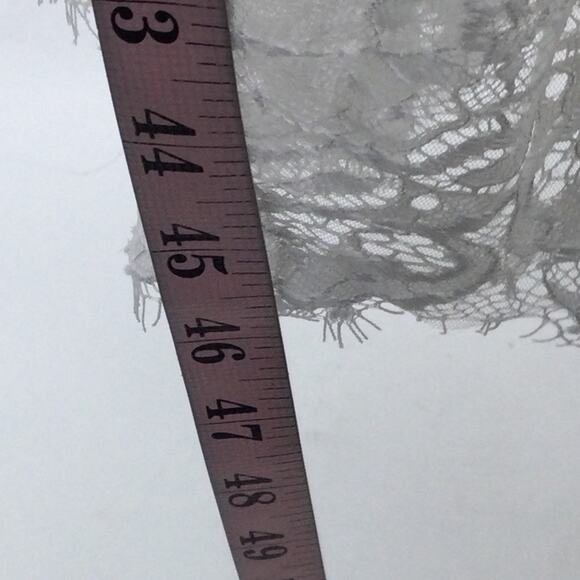 FLOWER GIRL PARTY DRESS SZ 12-13 Y white blue lace beaded wedding NEW 0B18 - Picture 3 of 7